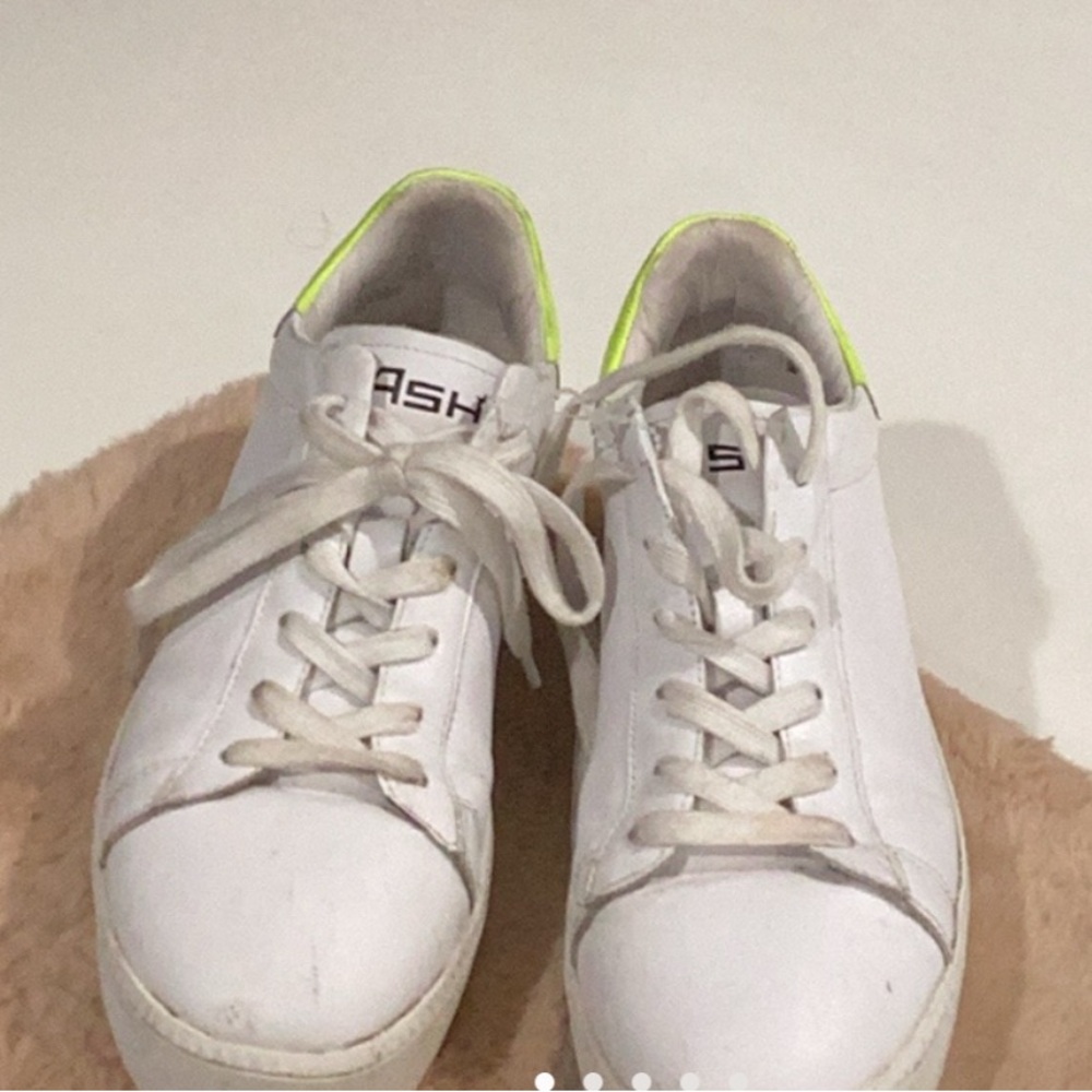 ASH White Sneakers with Neon Accents